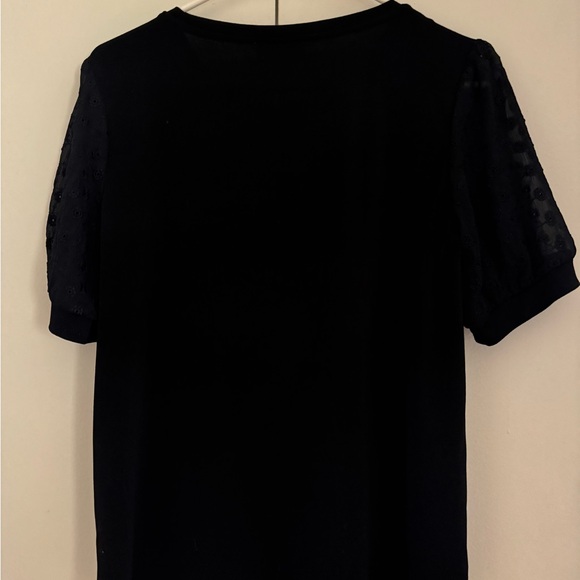 Puff Sleeve Mixed Media Top - Picture 6 of 9